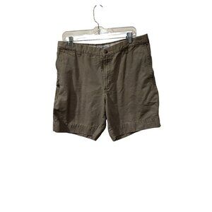 Columbia Mens Cargo Shorts Size 35 Khaki Cotton Blend Outdoor Wear